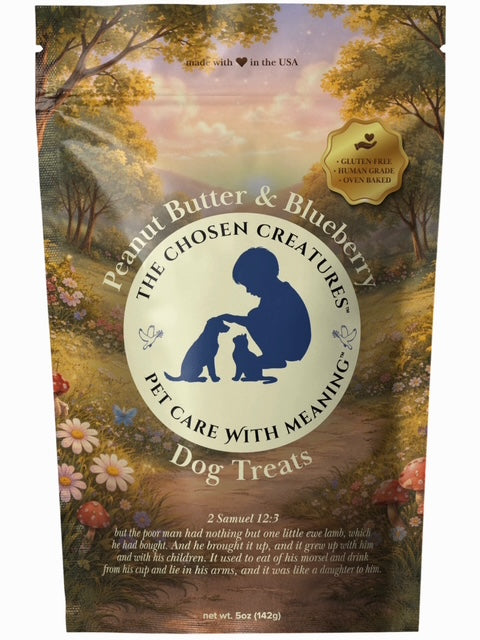 Peanut Butter & Blueberry Dog Treats